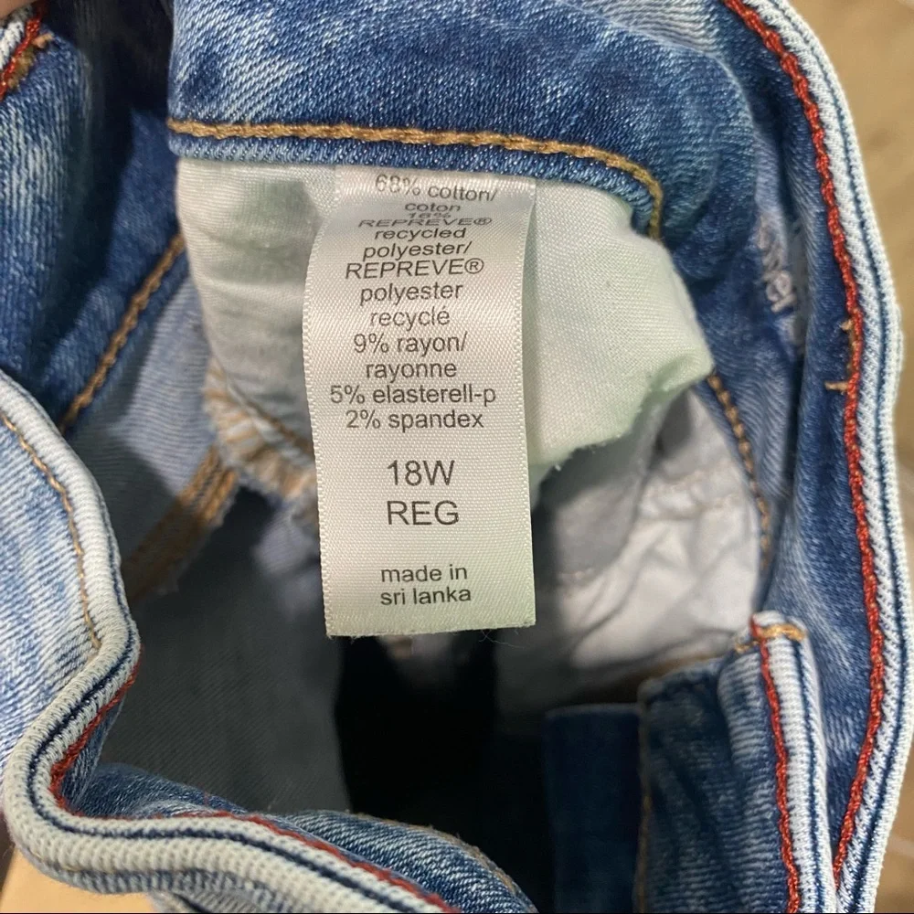 Women's Blue Skinny Jeans - Picture 3 of 3